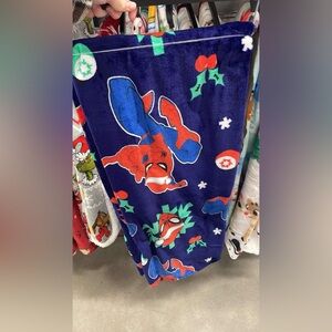 Spider-Man Christmas throw